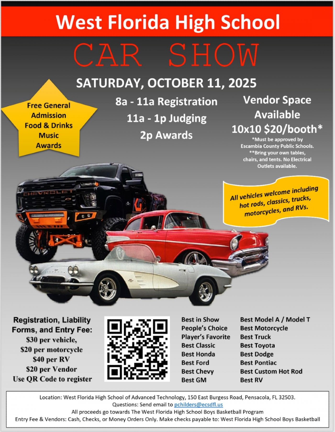 West Florida High School Car Show
