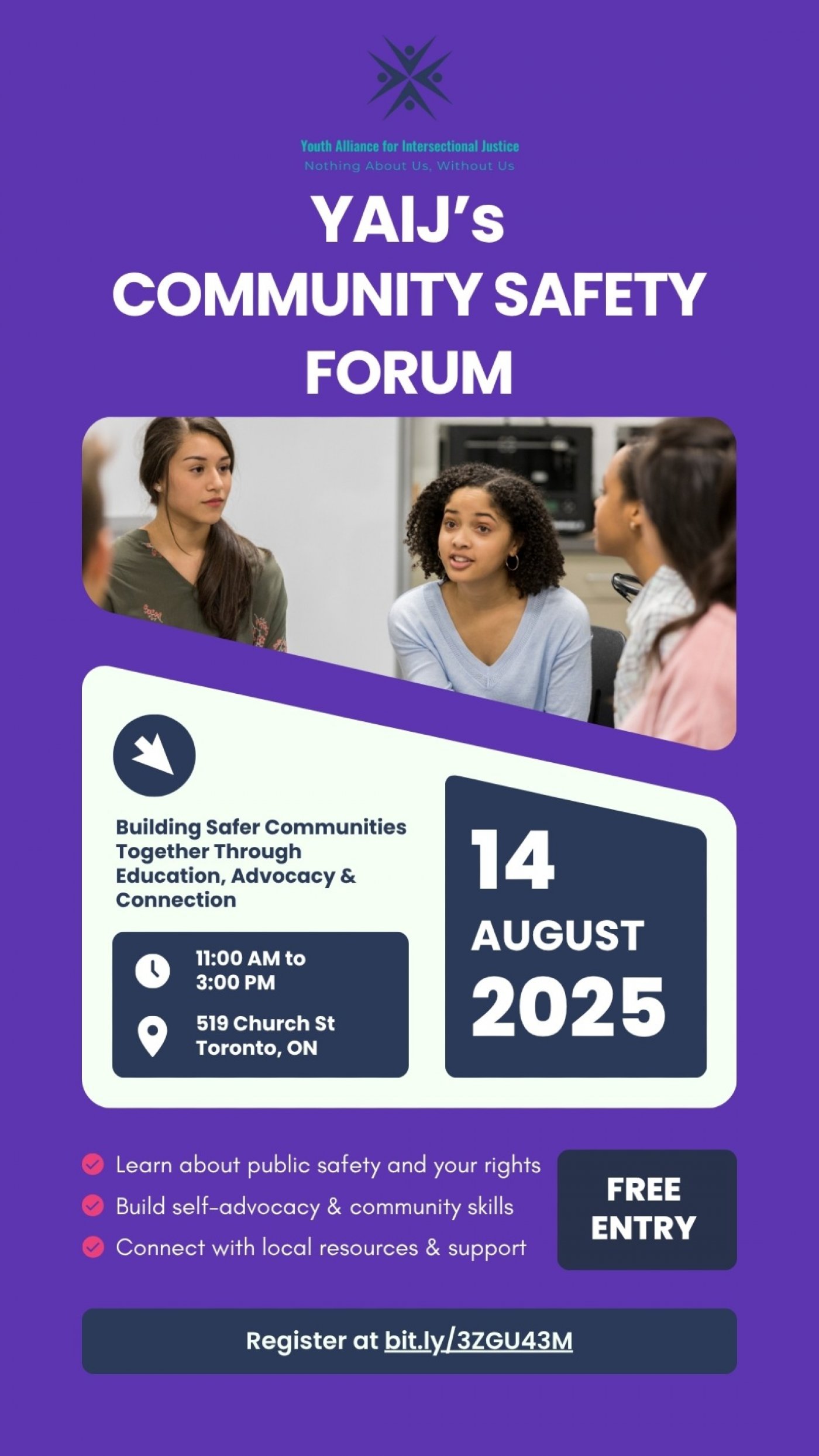 The Community Safety Forum - Downtown Toronto