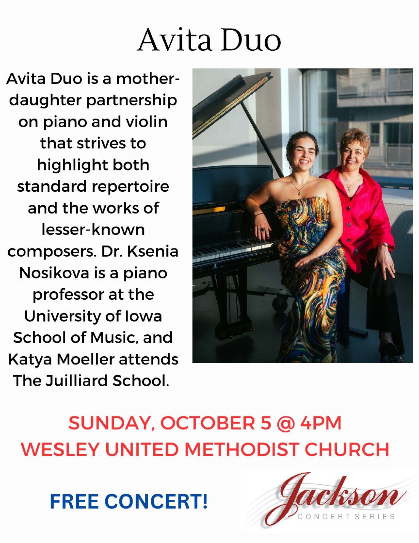 Avita Duo Jackson Concert Series