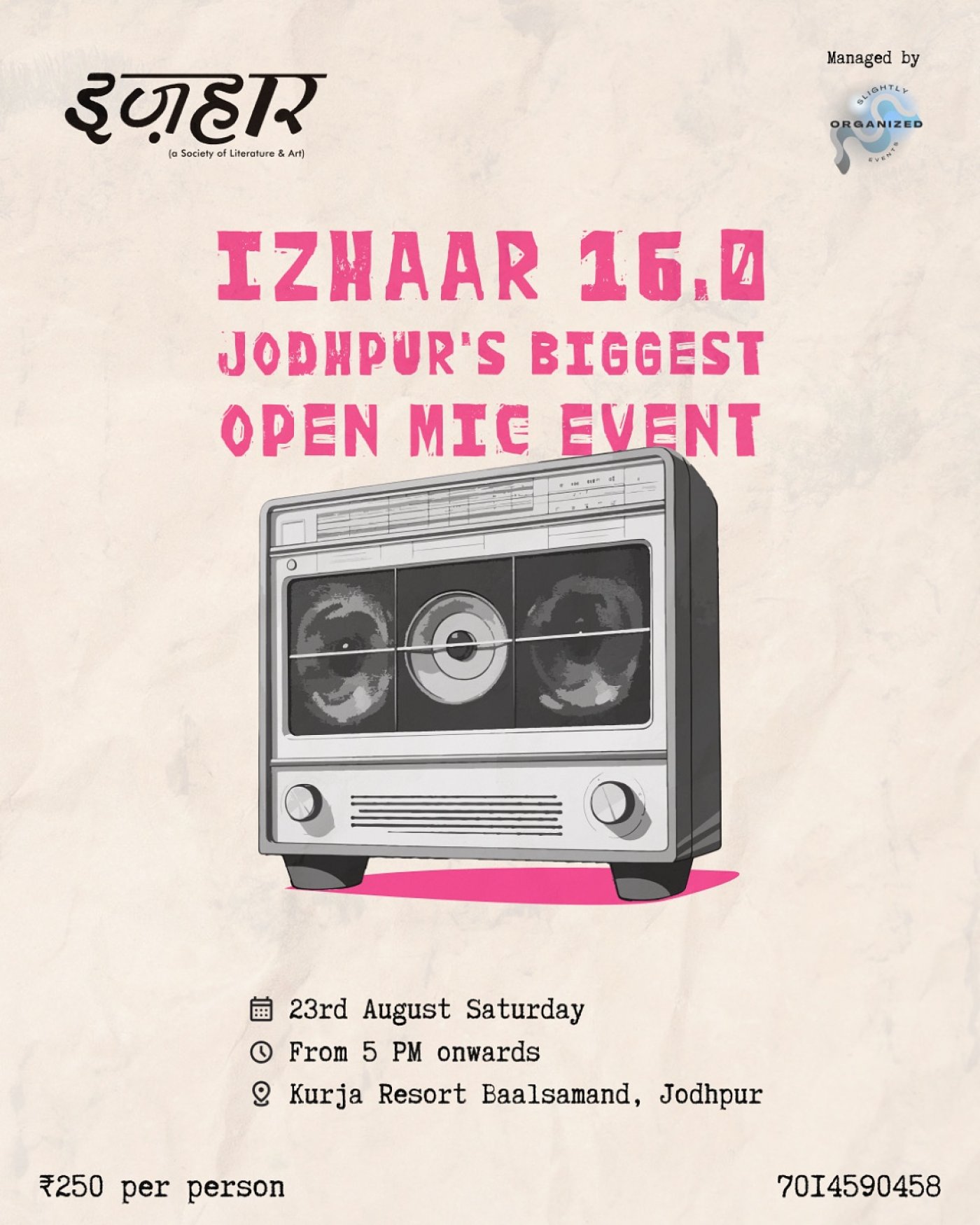 Izhaar 16.0 Jodhpur Biggest Open Mic Event