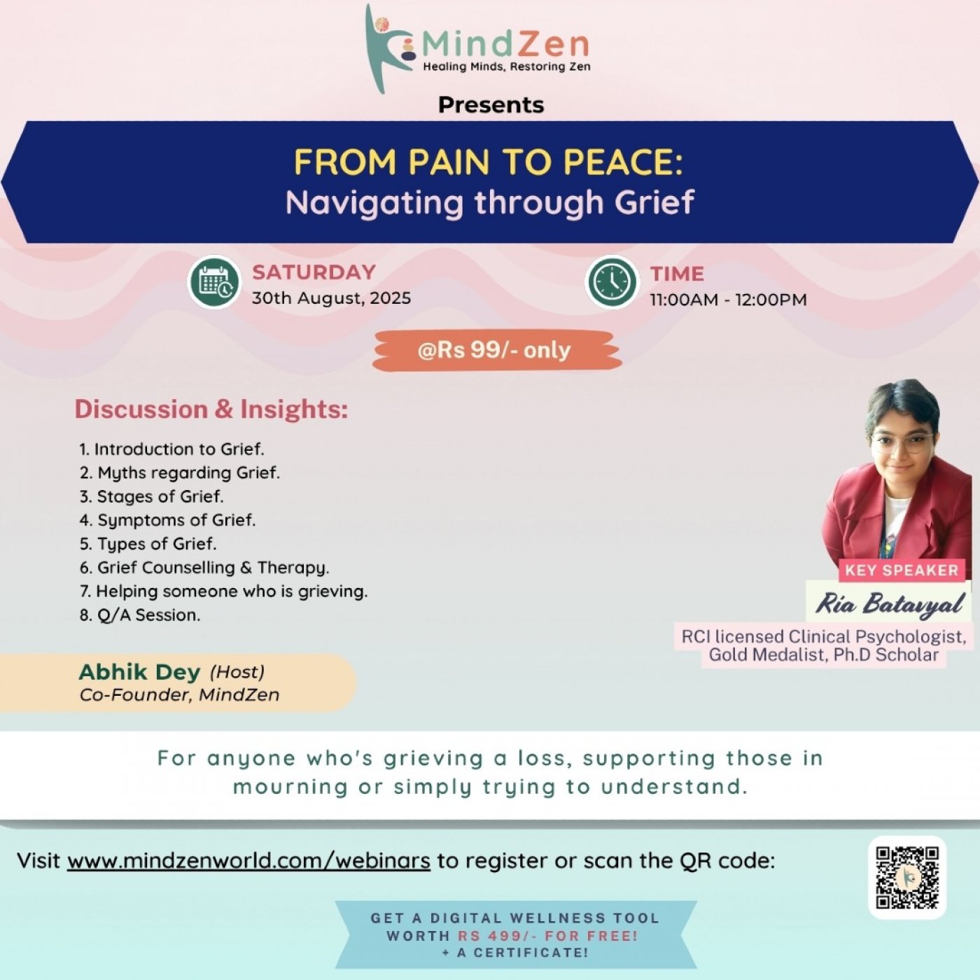 From Pain to Peace : Navigating through Grief