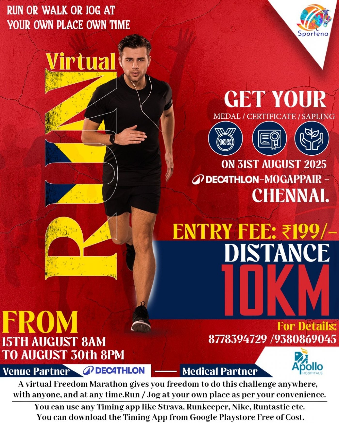 VIRTUAL FREEDOM 10K RUN