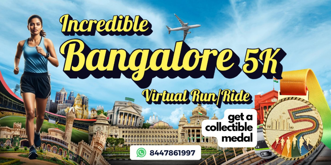 Incredible Bangalore 5K Run\/Ride - Get Collectable Medal