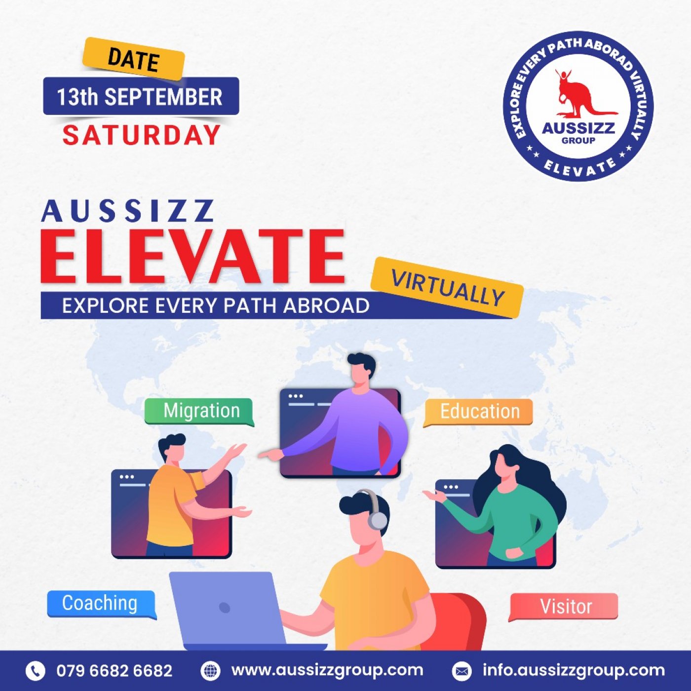 Aussizz Elevate - Ahmedabad\u2019s Biggest Virtual Migration & Education Event.