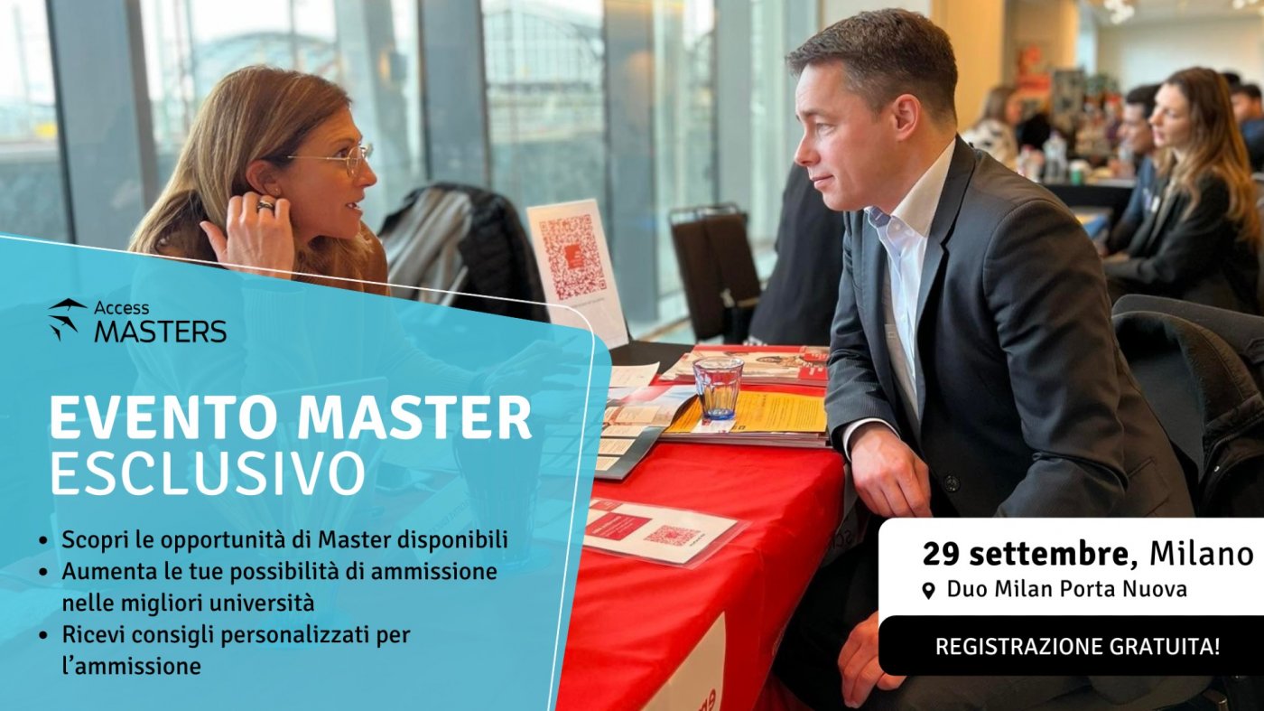 Access Masters \u2013 L\u2019evento dedicato al tuo futuro accademico