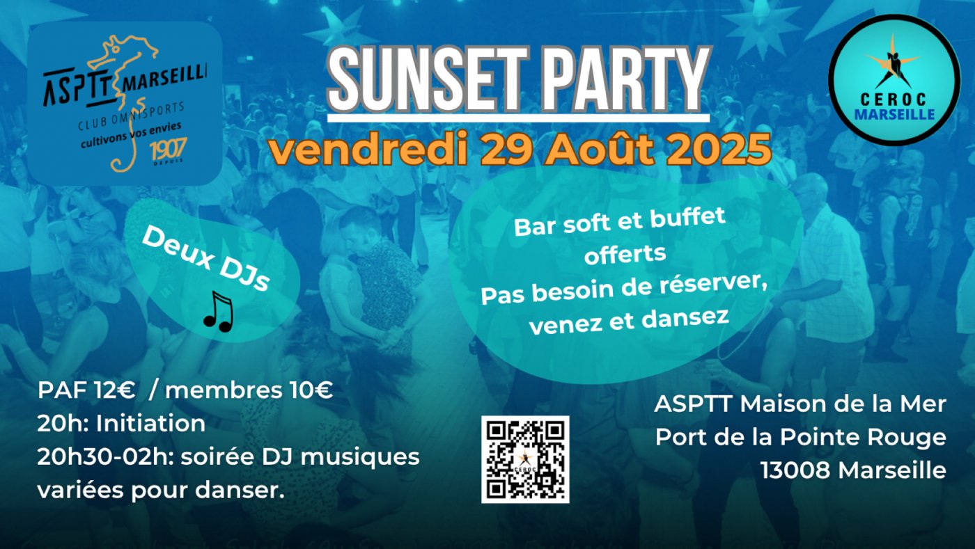 Sunset Party - soir\u00e9e DJ pour danser