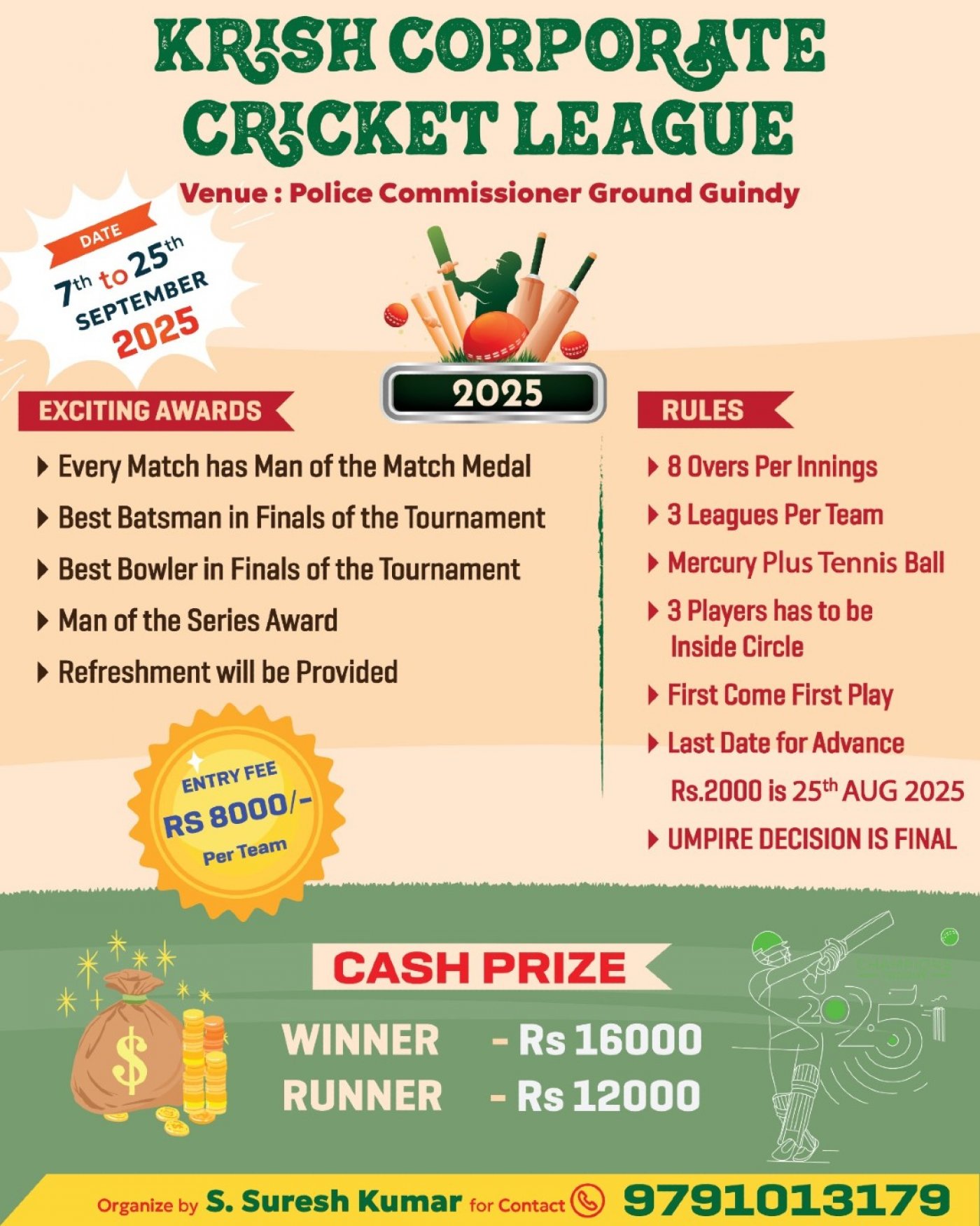 KRISH CORPORATE CRICKET LEAGUE