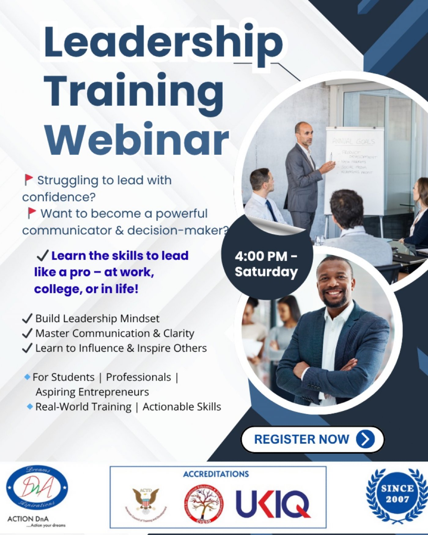 Leadership Training in Guduvancheri & Maraimalai Nagar