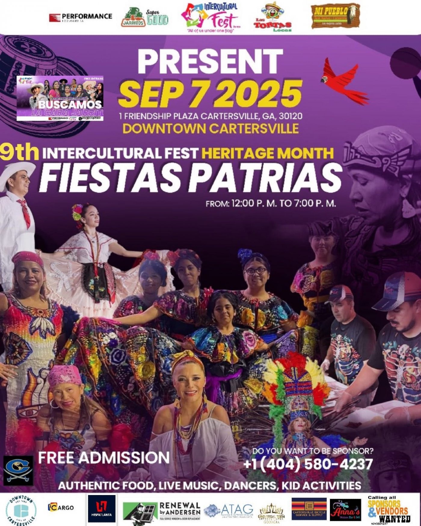 Free 9th Festival Heritage Month \u201cTacos y Jarritos Fiestas Patrias\u201d