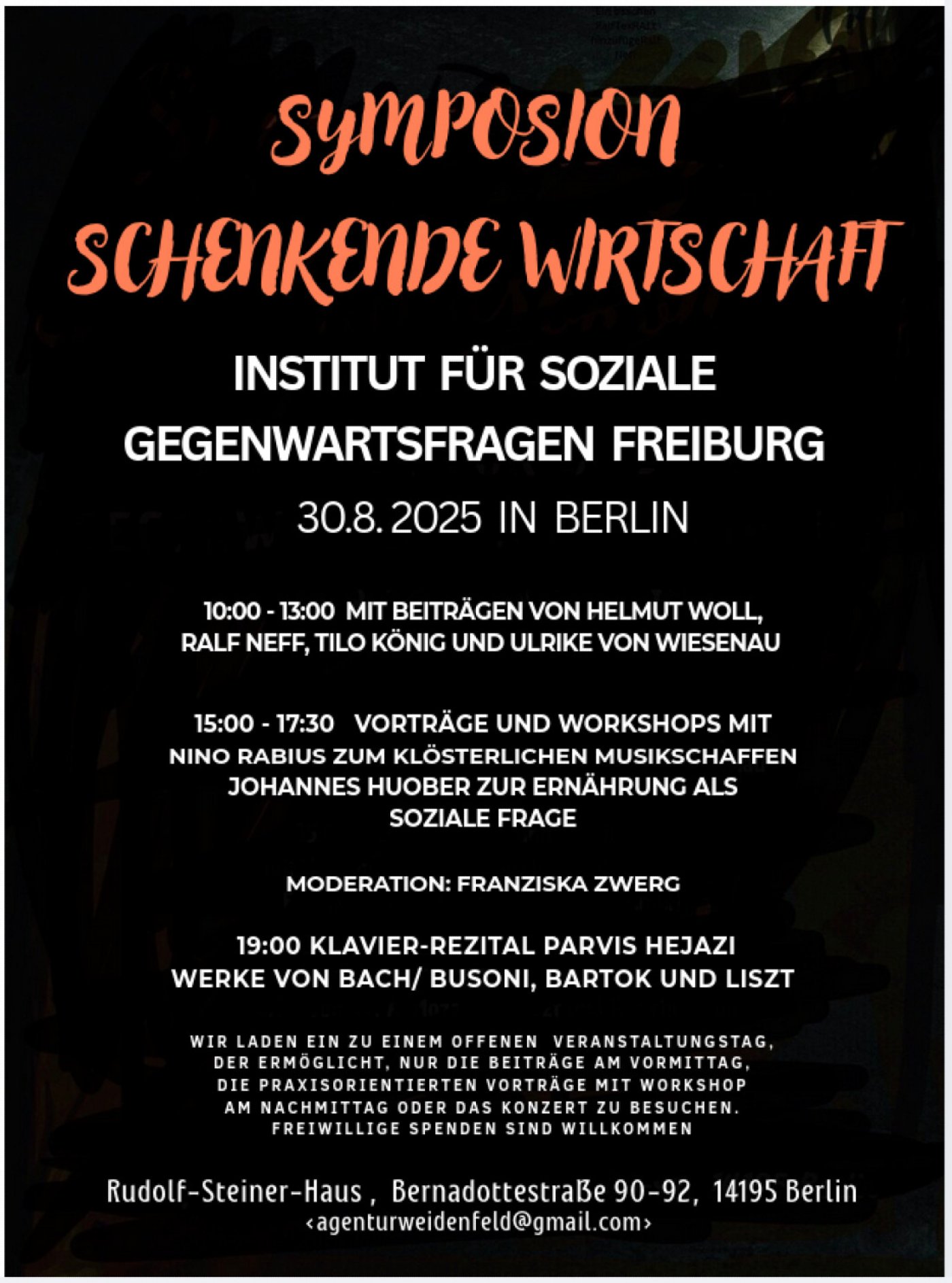 SYMPOSION "SCHENKENDE WIRTSCHAFT"