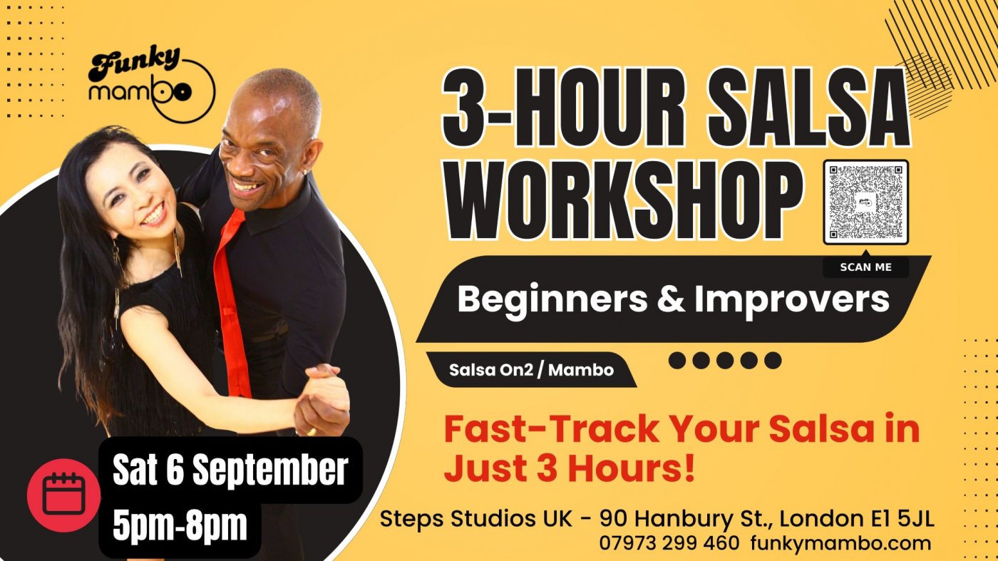 3-hour Salsa Workshop for Beginners & Improvers