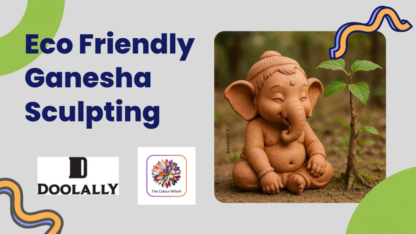 Eco friendly Ganesha Sculpting