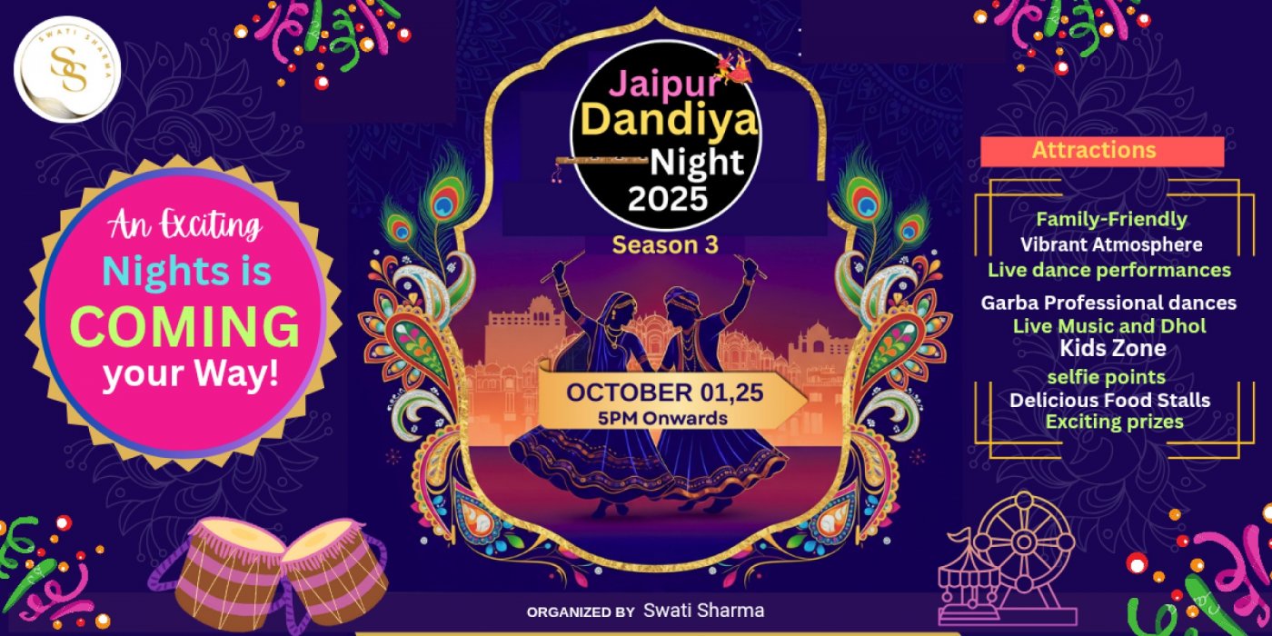 Jaipur Dandiya night 2025 by Swati Sharma