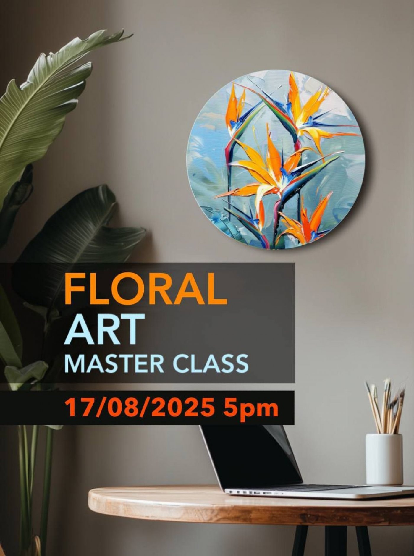 Art Workshop "PARADISE BIRD FLOWER"
