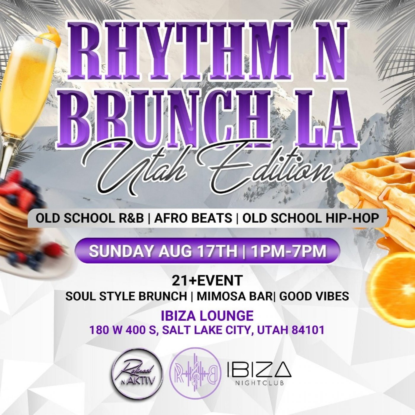 Rhythm N Brunch: Utah Edition \u2013 Sunday, August 17