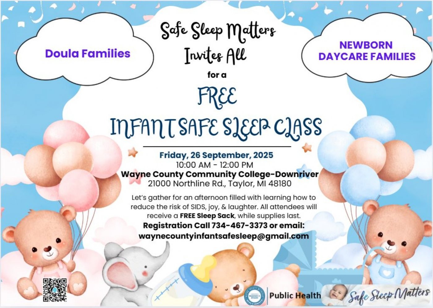 Safe Sleep Matters: Doula & Newborn Families Infant Safe Sleep Class