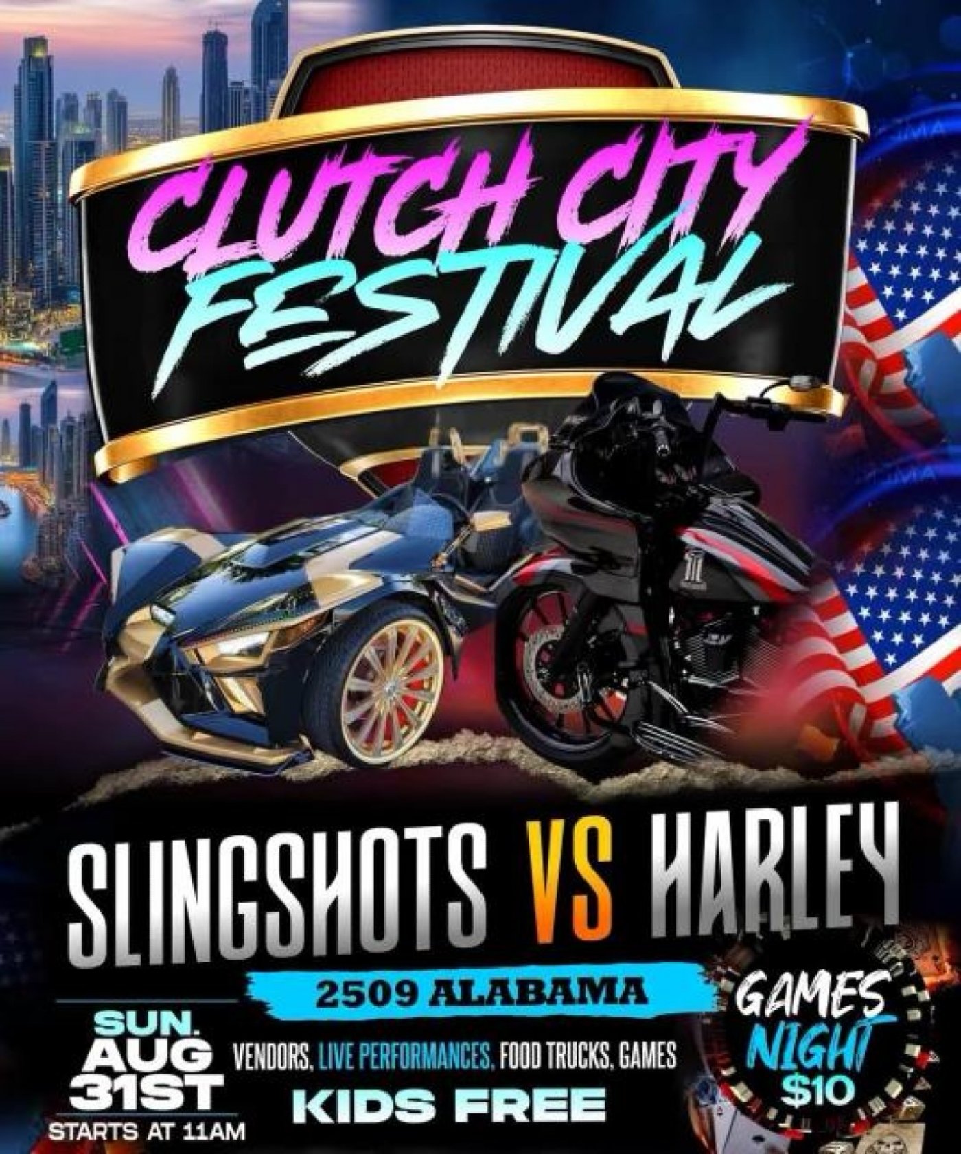 Clutch City Festival: Slingshots vs Harley