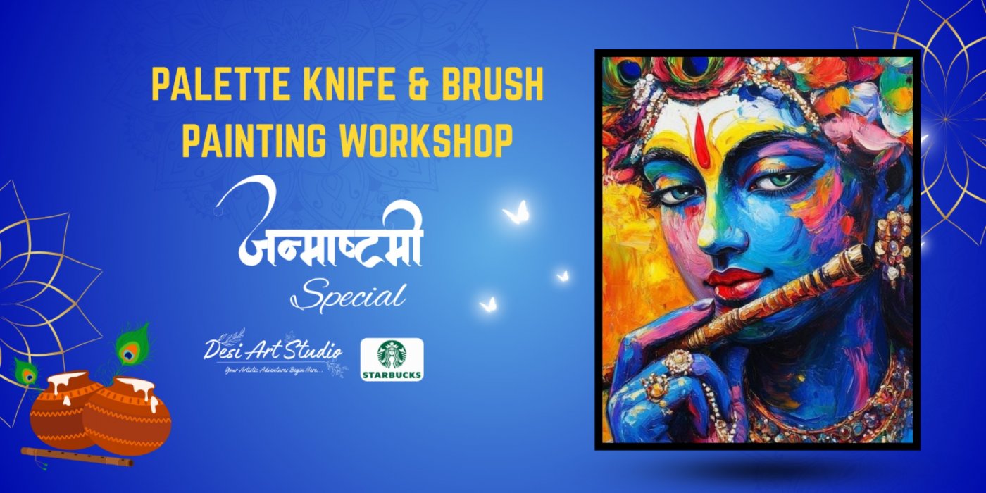 Palette Knife & Brush Painting - Desi Art Studio