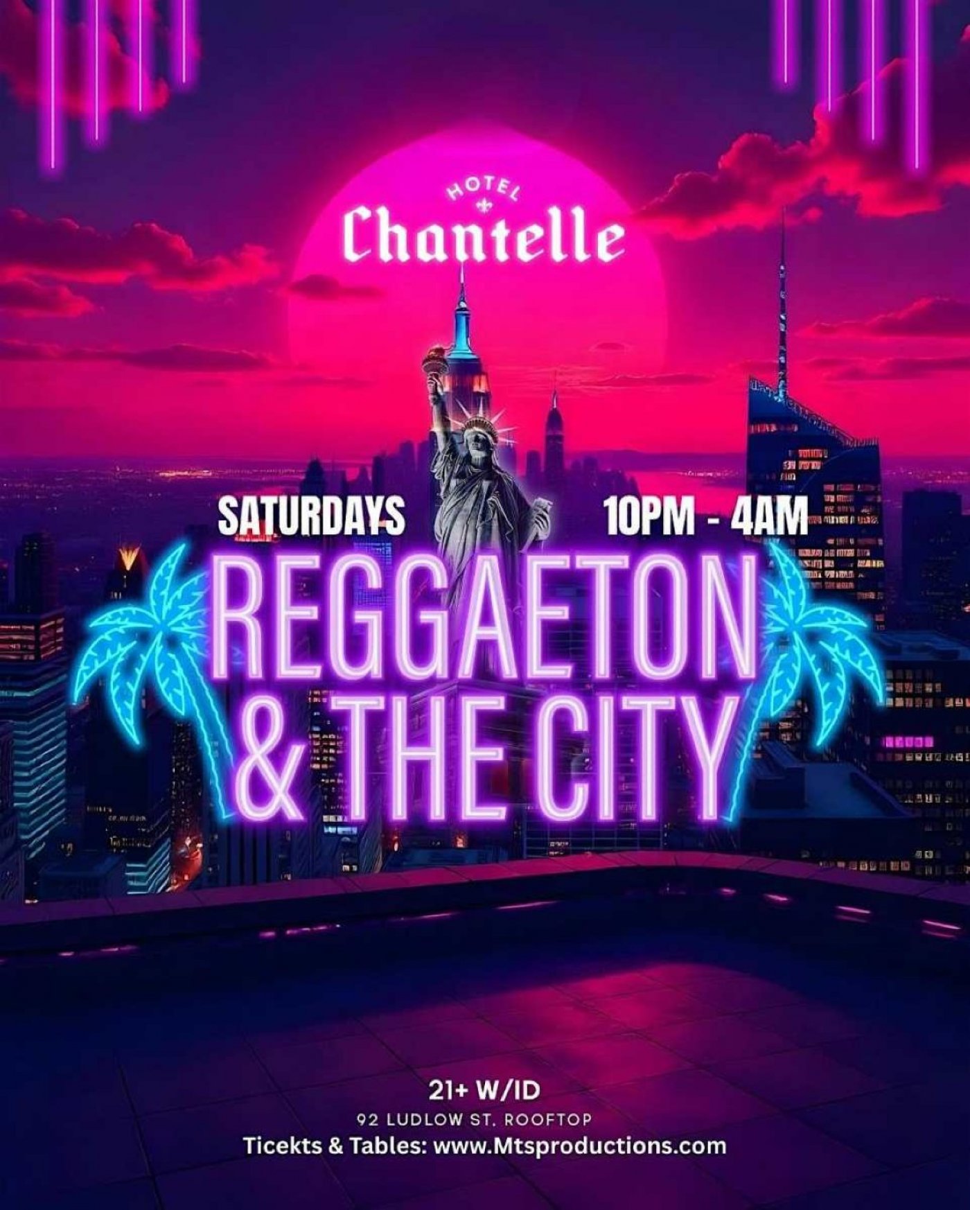 Reggaeton & The City \u2013 Rooftop Party at Hotel Chantelle