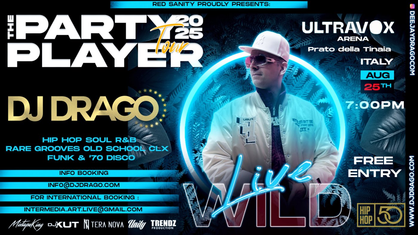DJ DRAGO - THE PARTY PLAYER TOUR 2025 - ULTRAVOX ARENA \u2013 ITALY 25 08