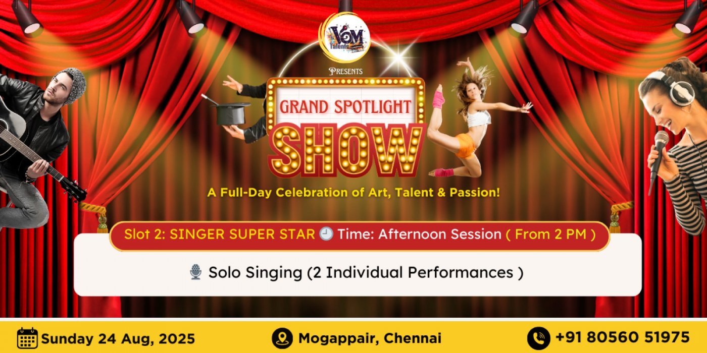 Grand Spotlight Singing Show by VOM Talents Studio