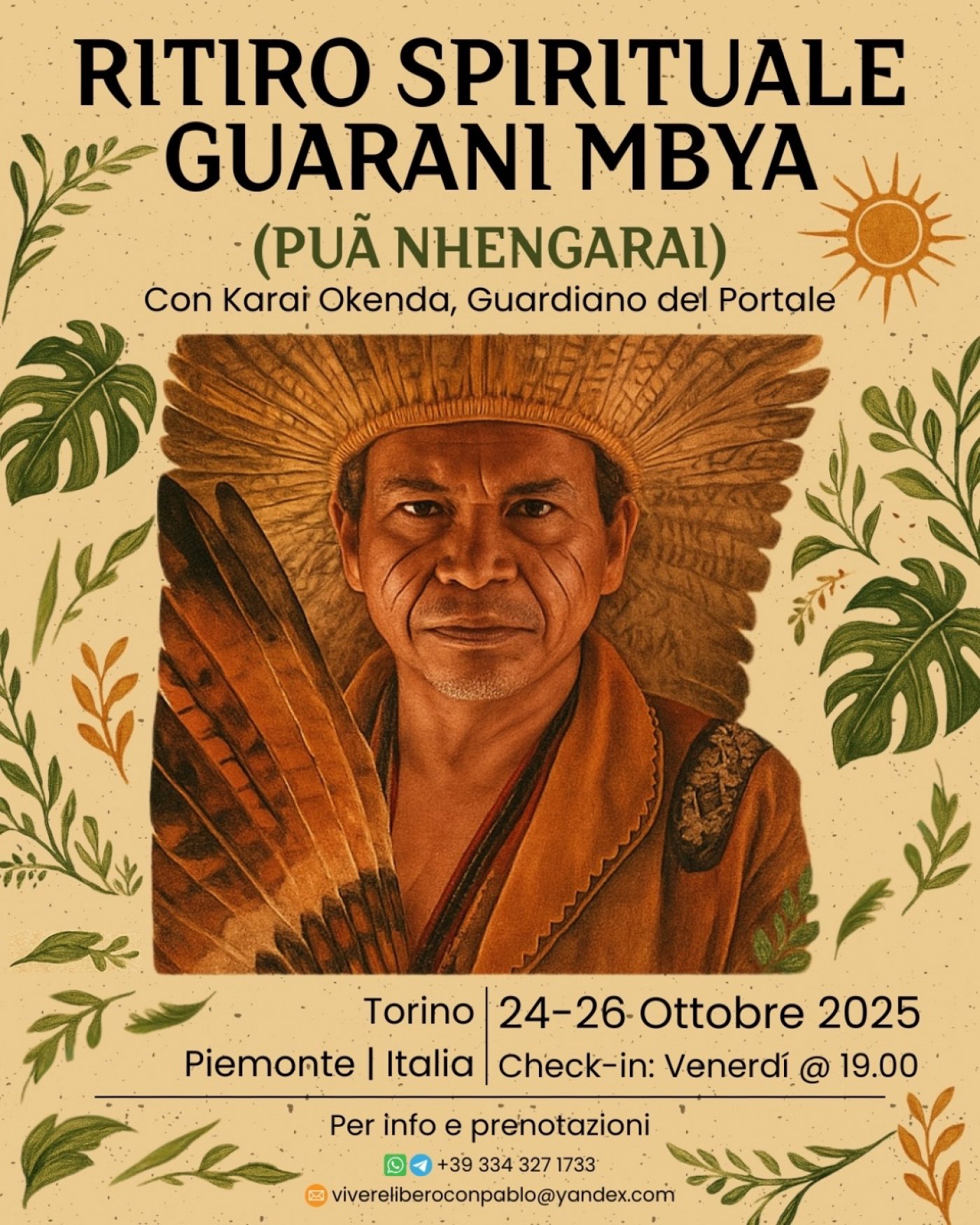 RITIRO SPIRITUALE GUARAN\u00cd MBYA Con Karai Okenda, Guardiano del Portale \ud83c\udde7\ud83c\uddf7