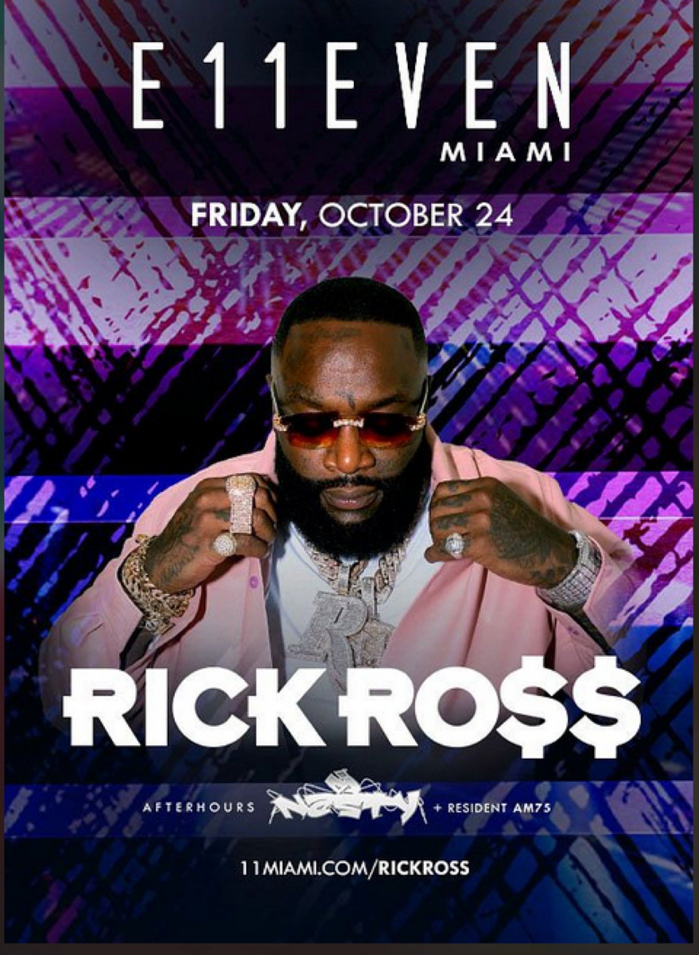RICK ROSS LIVE on Fri, Oct 24 at 08:00 PM EDT at E11EVEN Miami