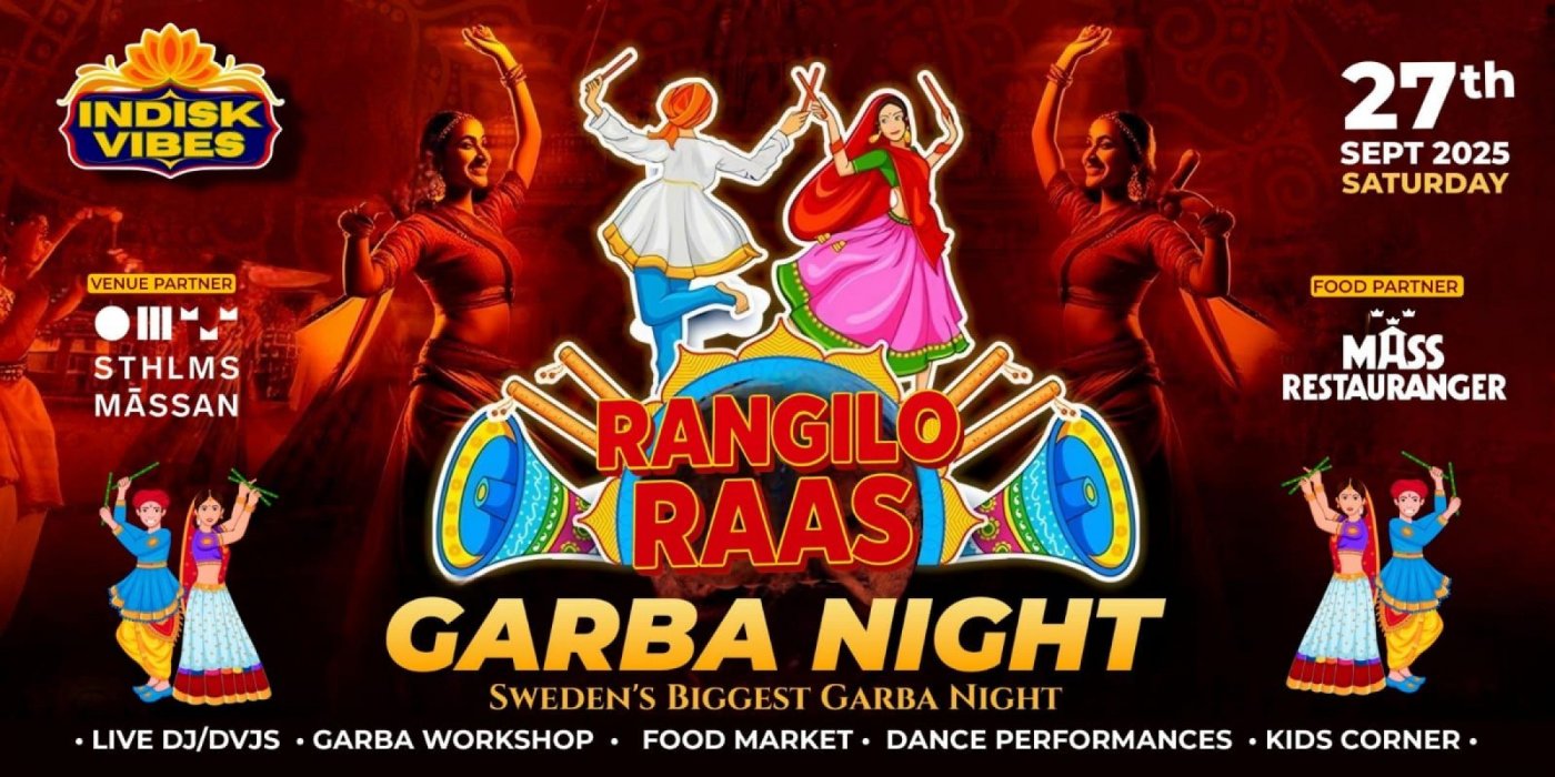 Rangilo Raas: Sweden Biggest Garba Night 2025
