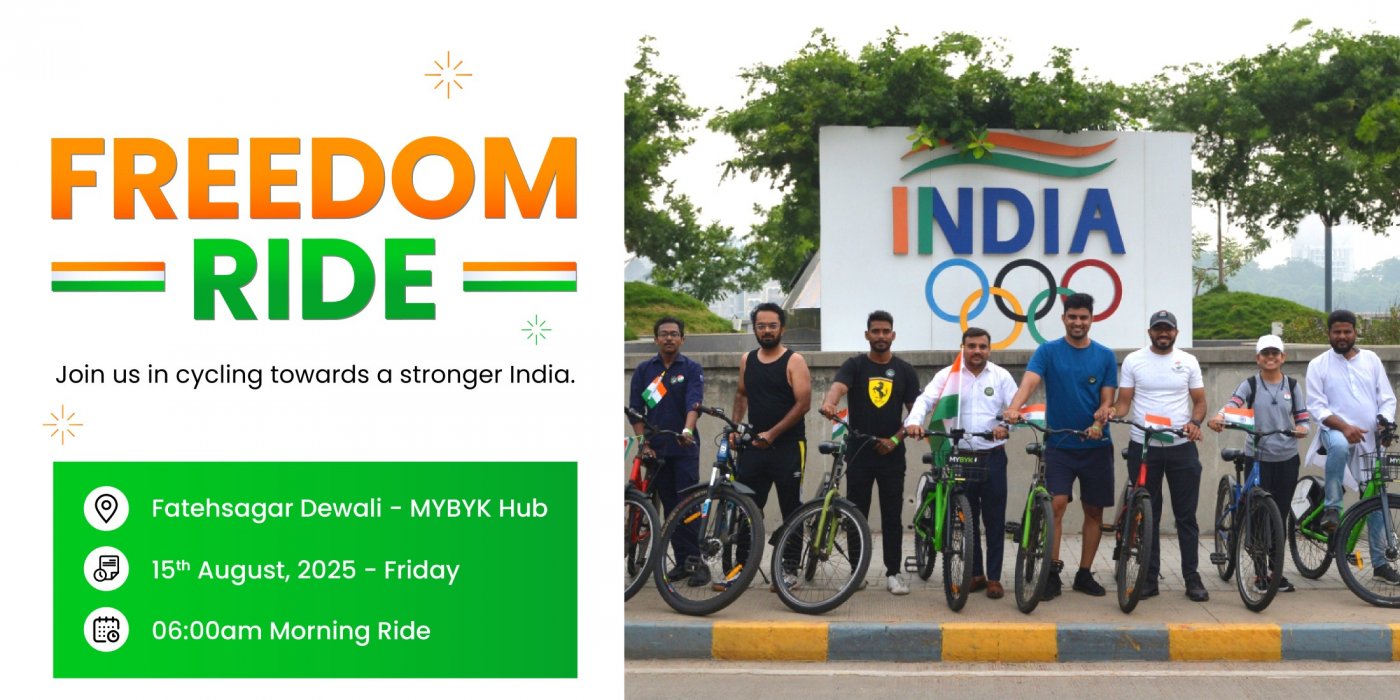 Freedom Ride Udaipur \u2013 Pedal with Pride this Independence Day!