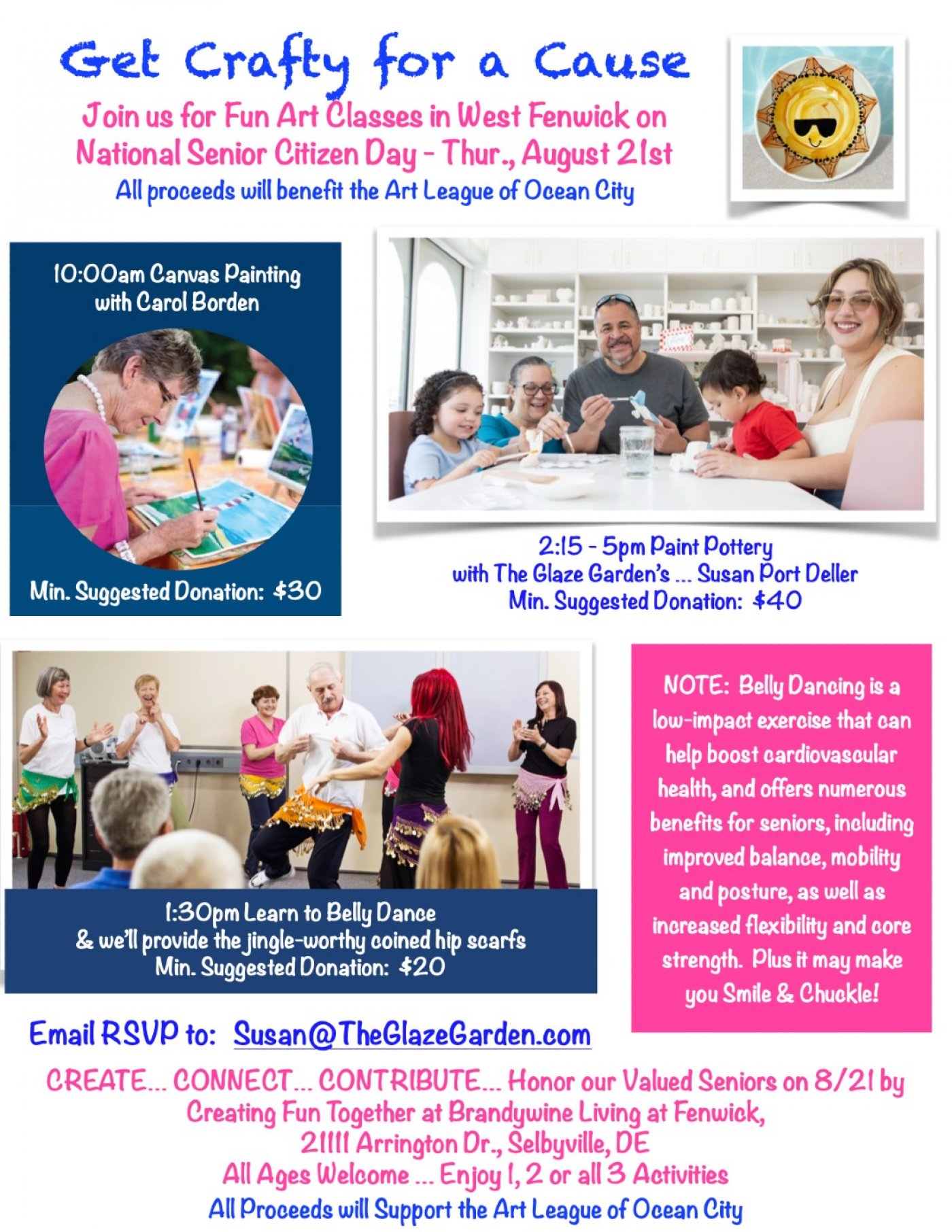 National Senior Citizen Day - Art League of Ocean City Fundraiser