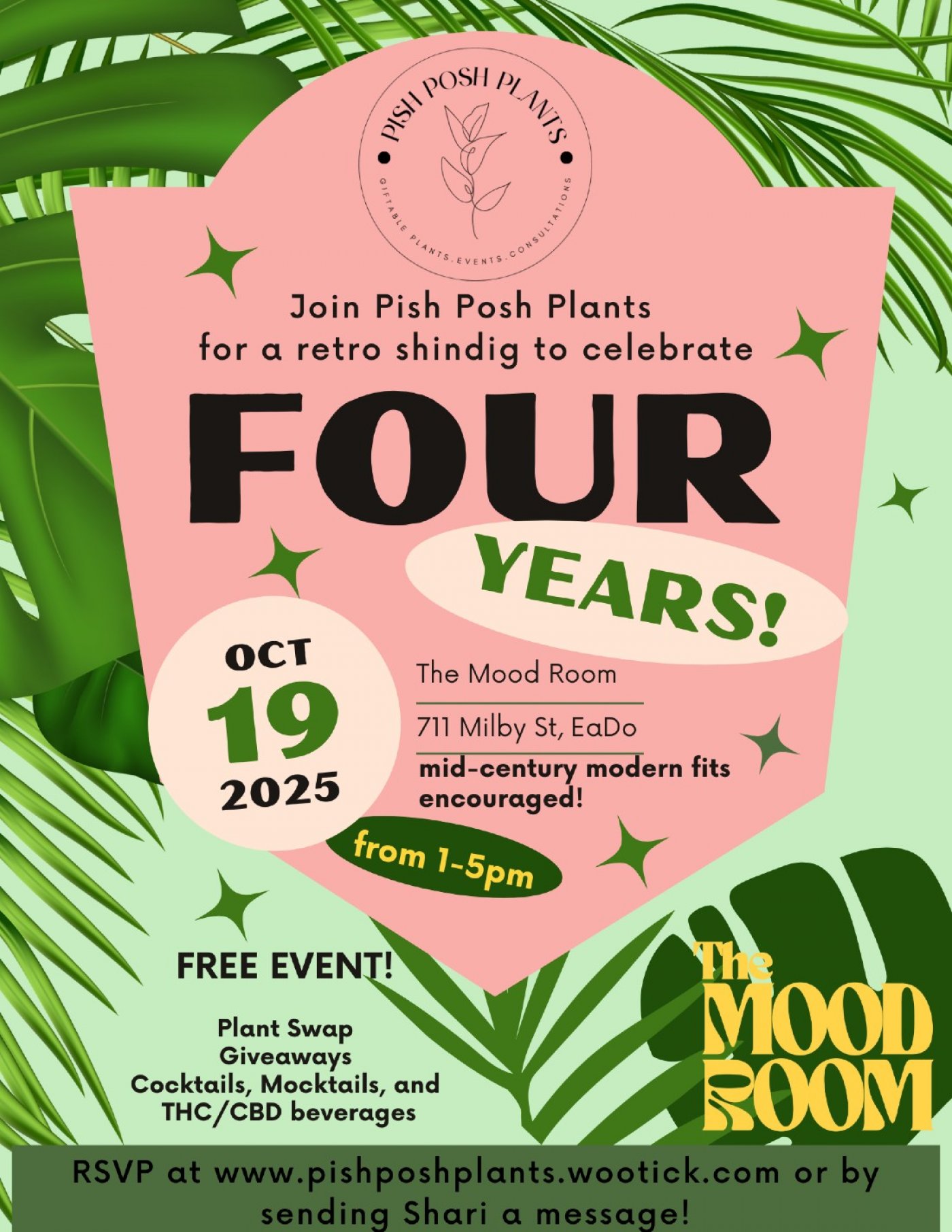 Pish Posh Plants 4 Year Anniversary Shindig! 