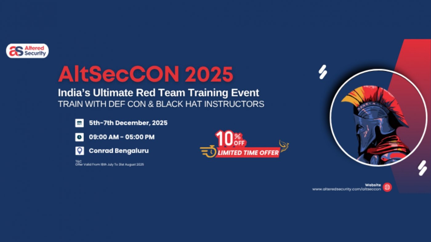 AltSecCON - A three days training event