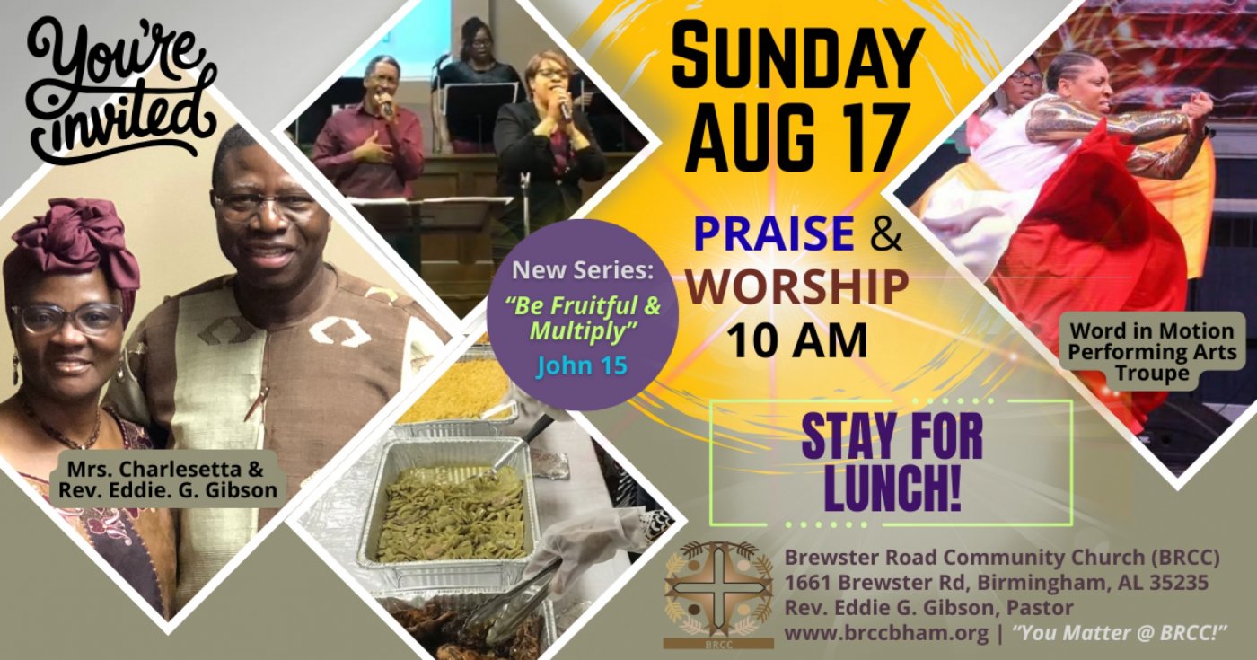 Sunday Worship & Lunch!