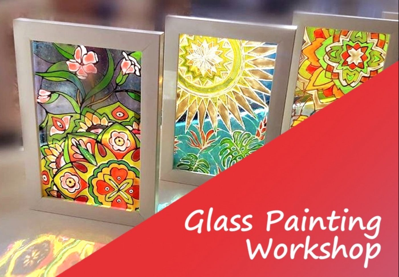 Glass painting workshop