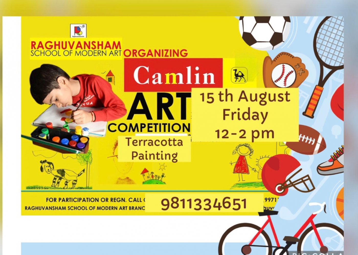 Camlin Art Competition Terracotta Painting 