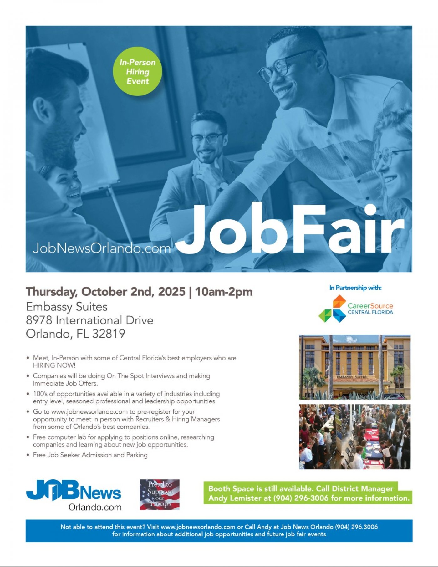Orlando JOB FAIR - Local Companies Hiring For 100's of JOBS