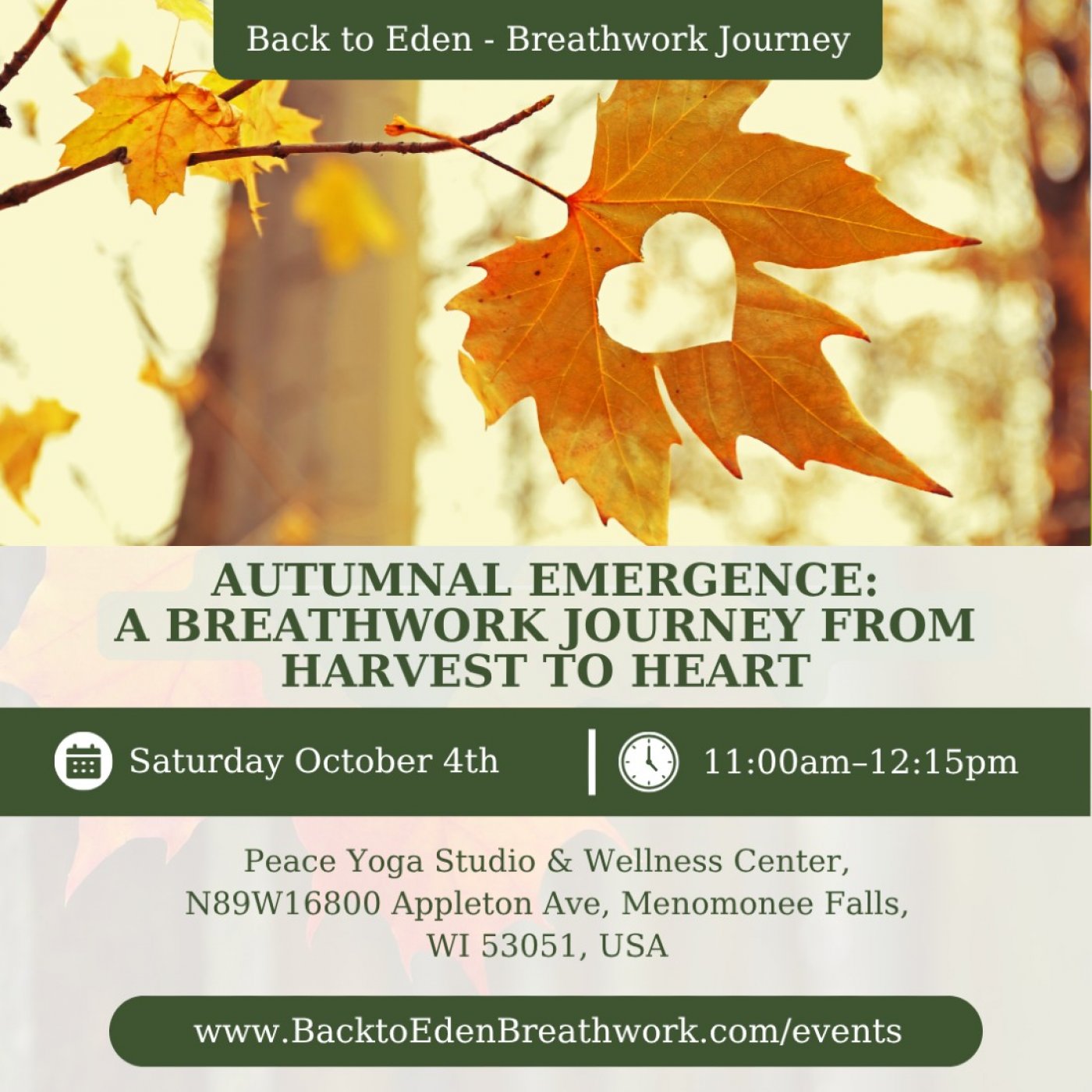 Autumnal Emergence: A Breathwork Journey from Harvest to Heart