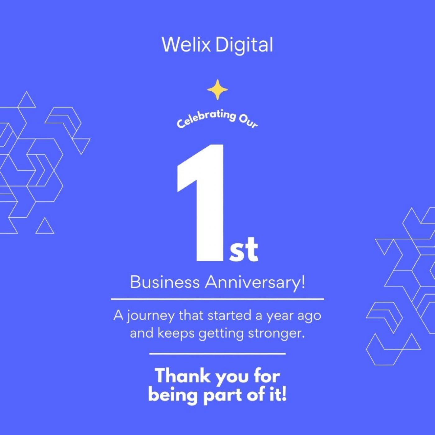 Welix Digital: Celebrating One Year of Digital Marketing Excellence