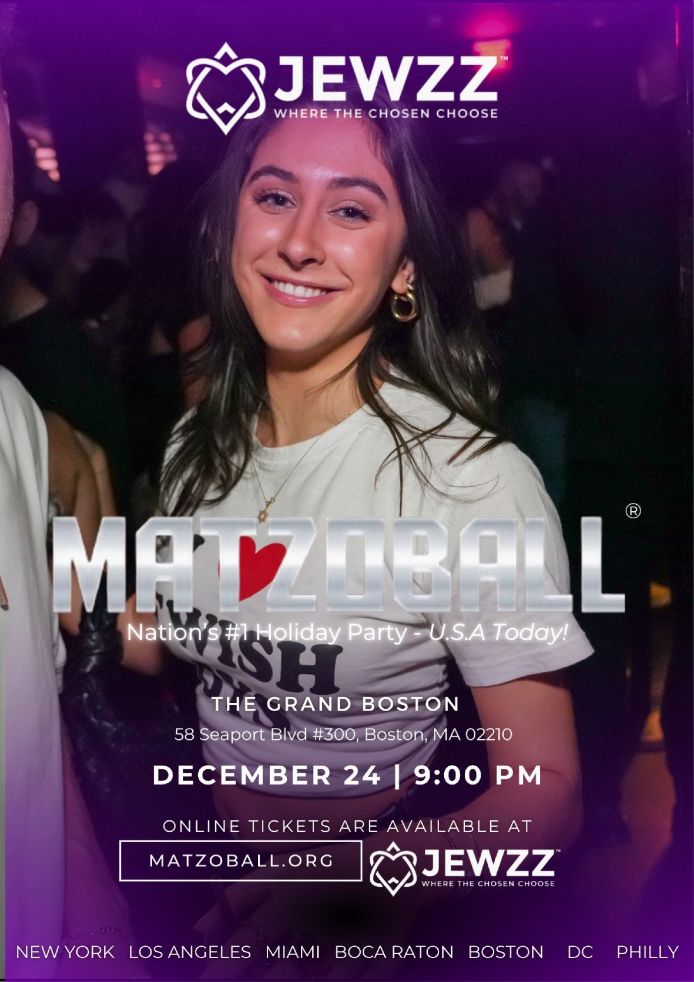 MATZOBALL\u00ae BOSTON XMAS EVE ages 21-49 December 24, 2025