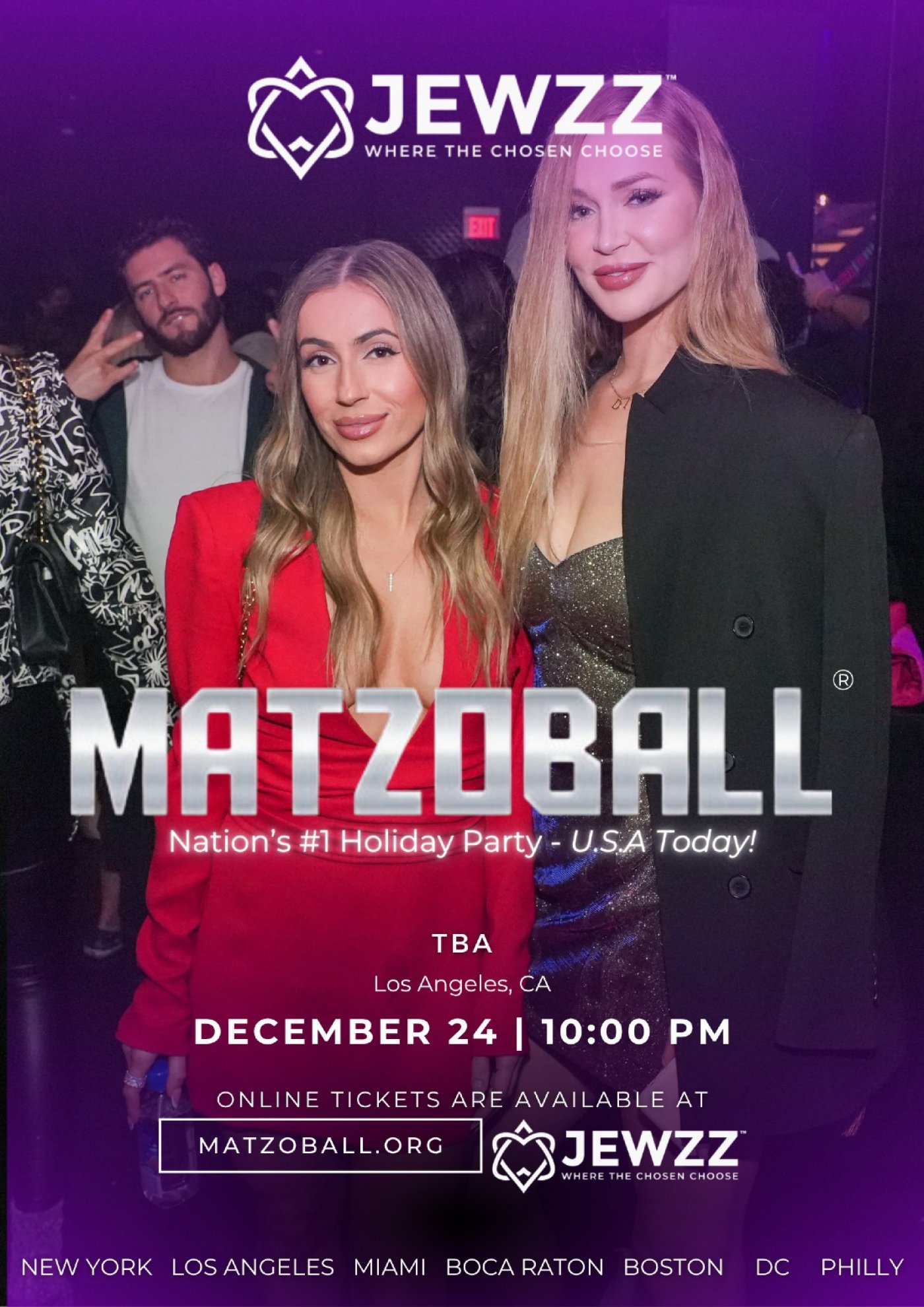 MATZOBALL\u00ae LOS ANGELES XMAS EVE ages 21-49 December 24, 2025