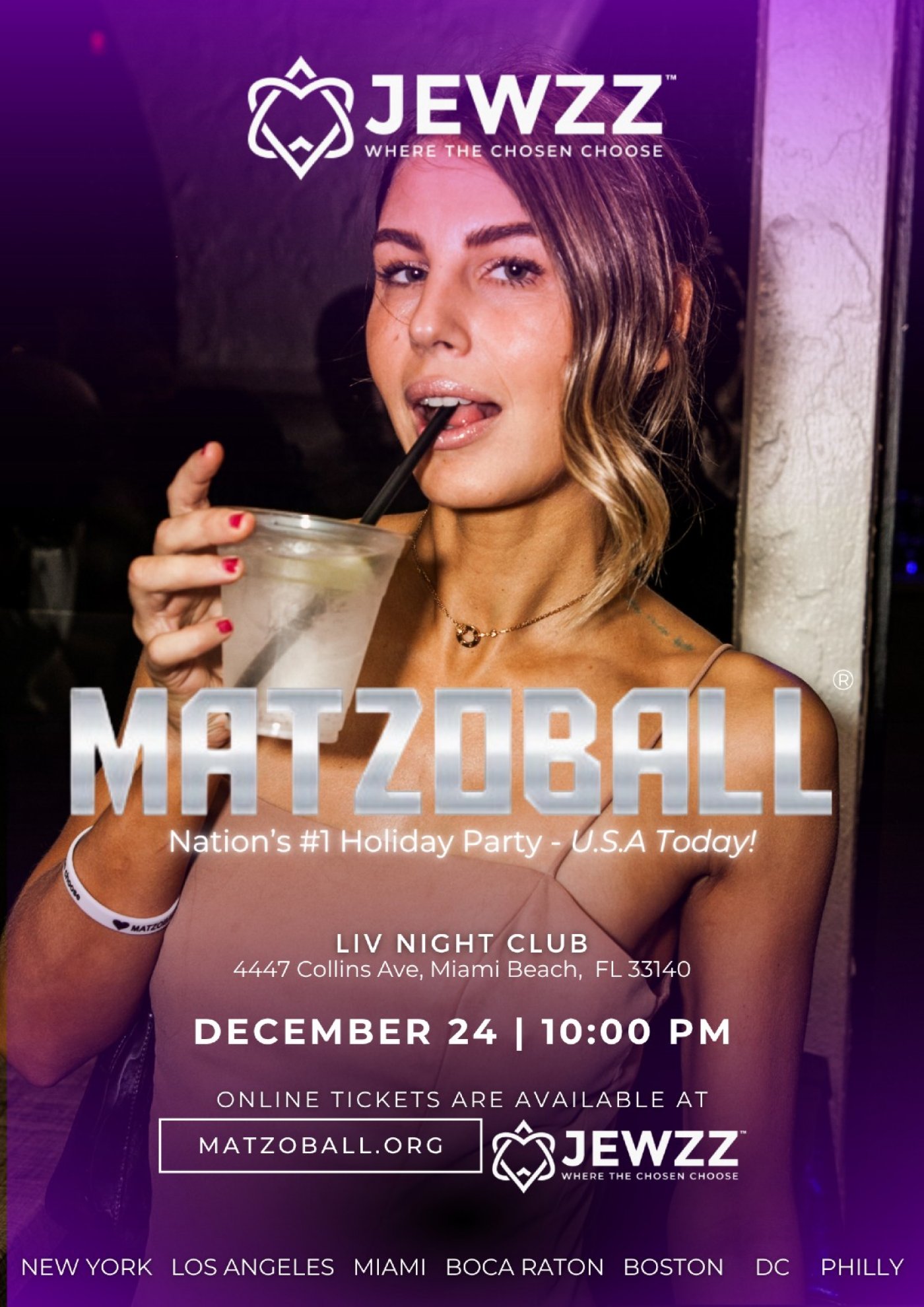 MATZOBALL\u00ae MIAMI XMAS EVE ages 21-49 December 24, 2025