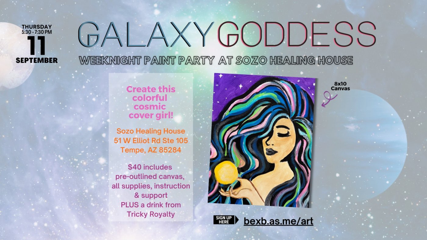 Paint Party: Galaxy Goddess at Sozo Healing House