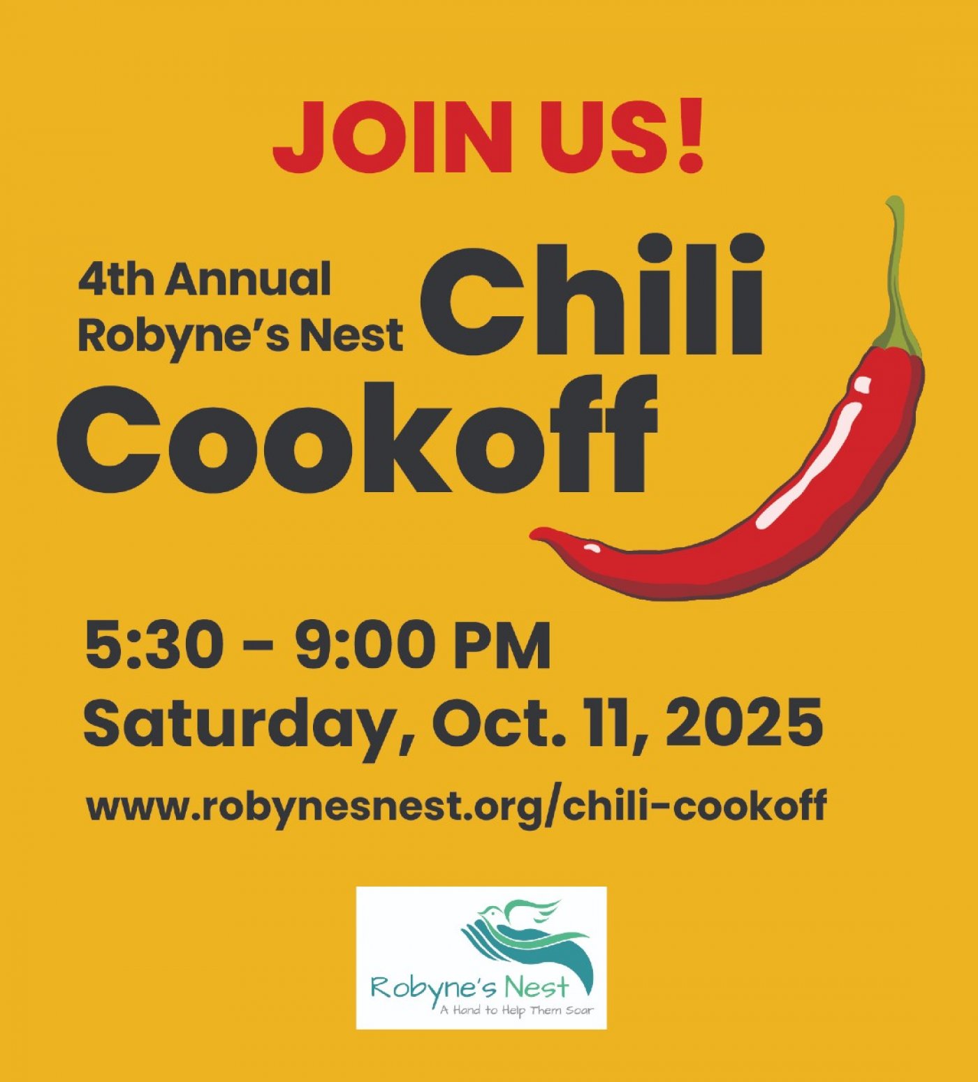 Robyne's Nest 4th Annual Chili Cookoff