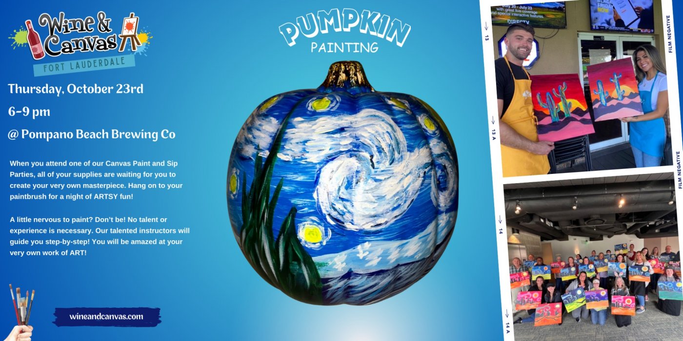 Pompano Beach Pumpkin Painting Party