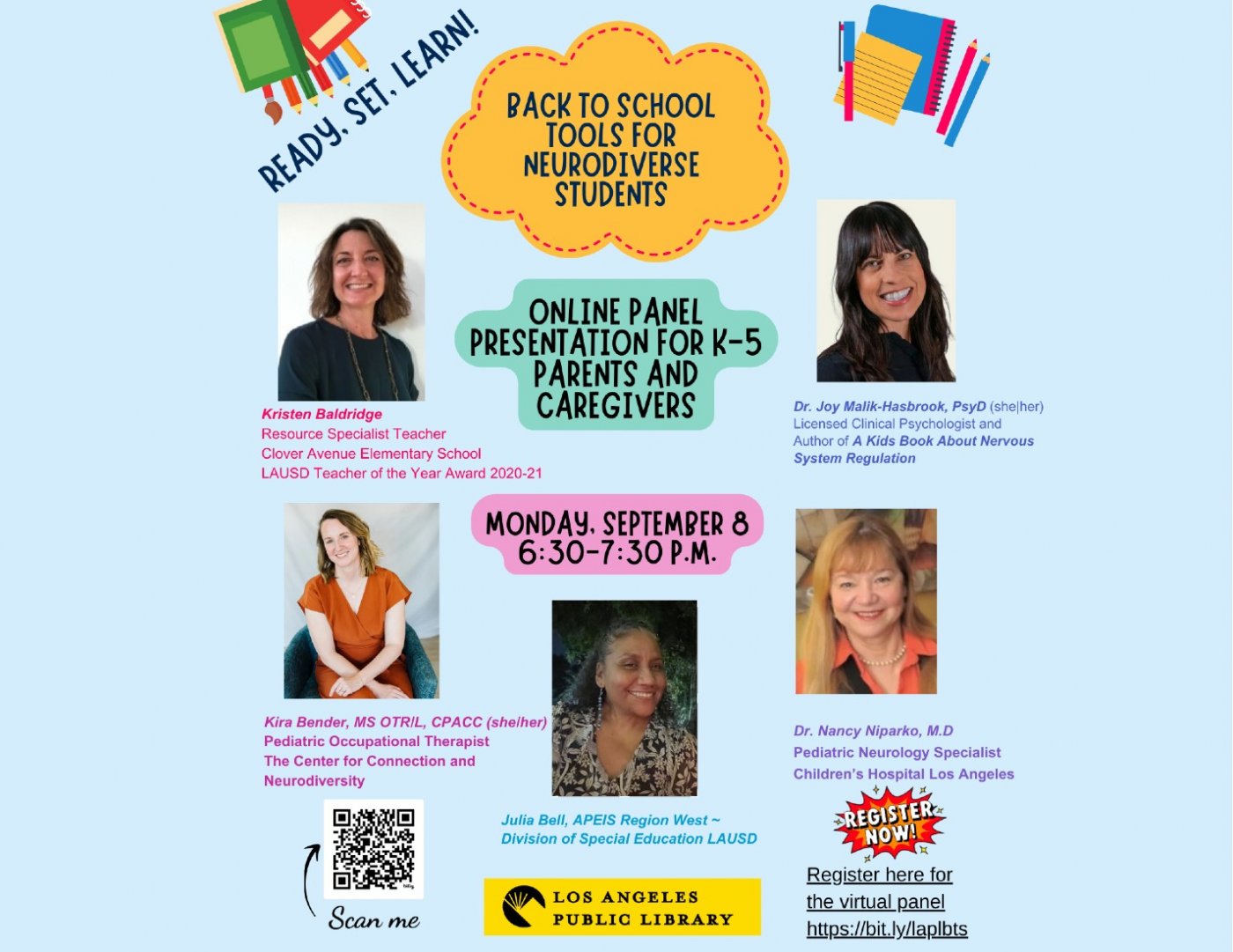 Back to School Tools for Neurodiverse Students - Online Panel Discussion