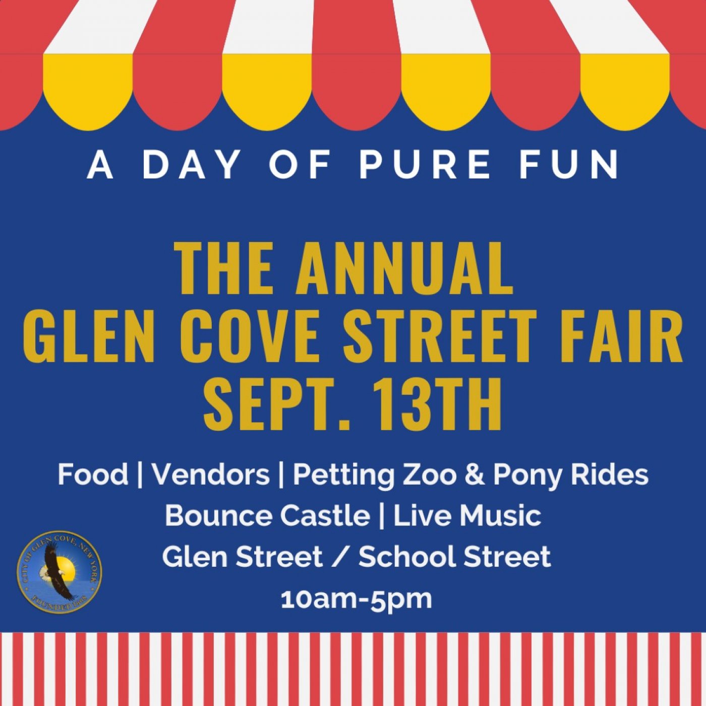 Glen Cove Street Fair Returns \u2013 Saturday, September 13, 2025