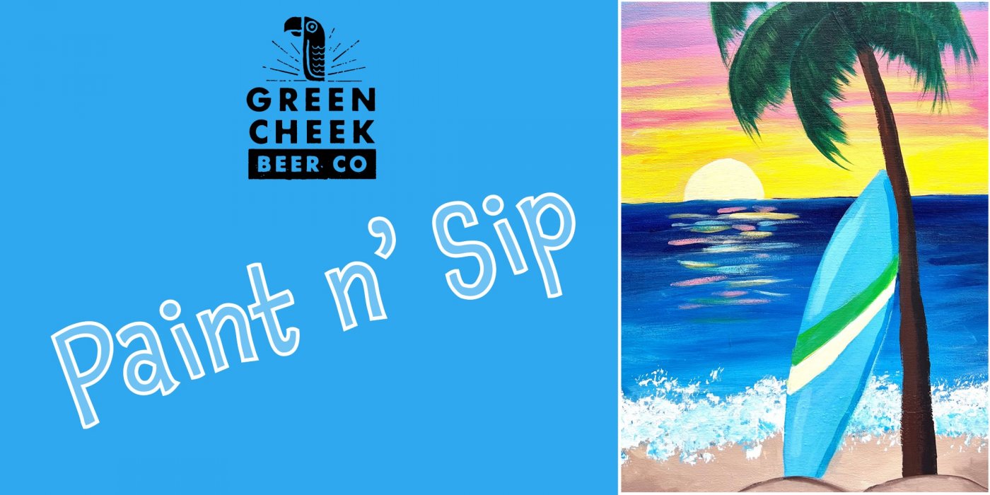 Surf and Palm Tree - Paint and Pints - Oceanside