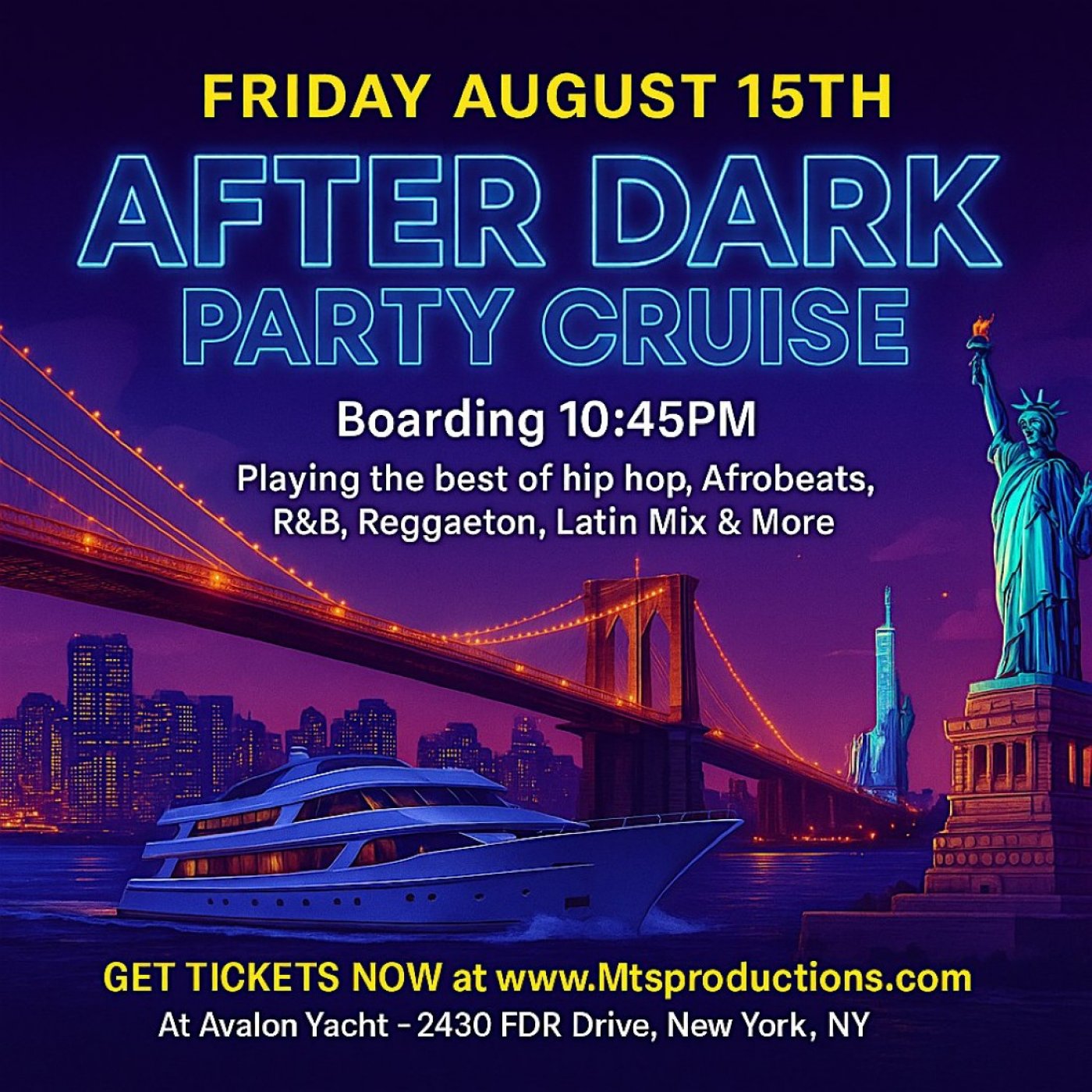 New York City After Dark Party Cruise