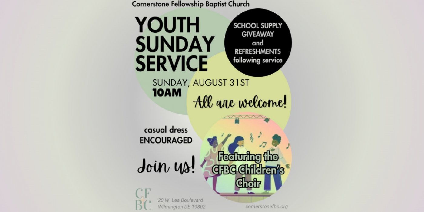 \ud83c\udf89 Youth Sunday & Back-to-School Bash at CFBC \ud83c\udf92