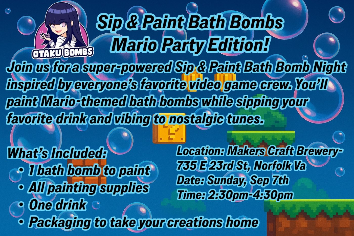 Sip & Paint Bath Bombs